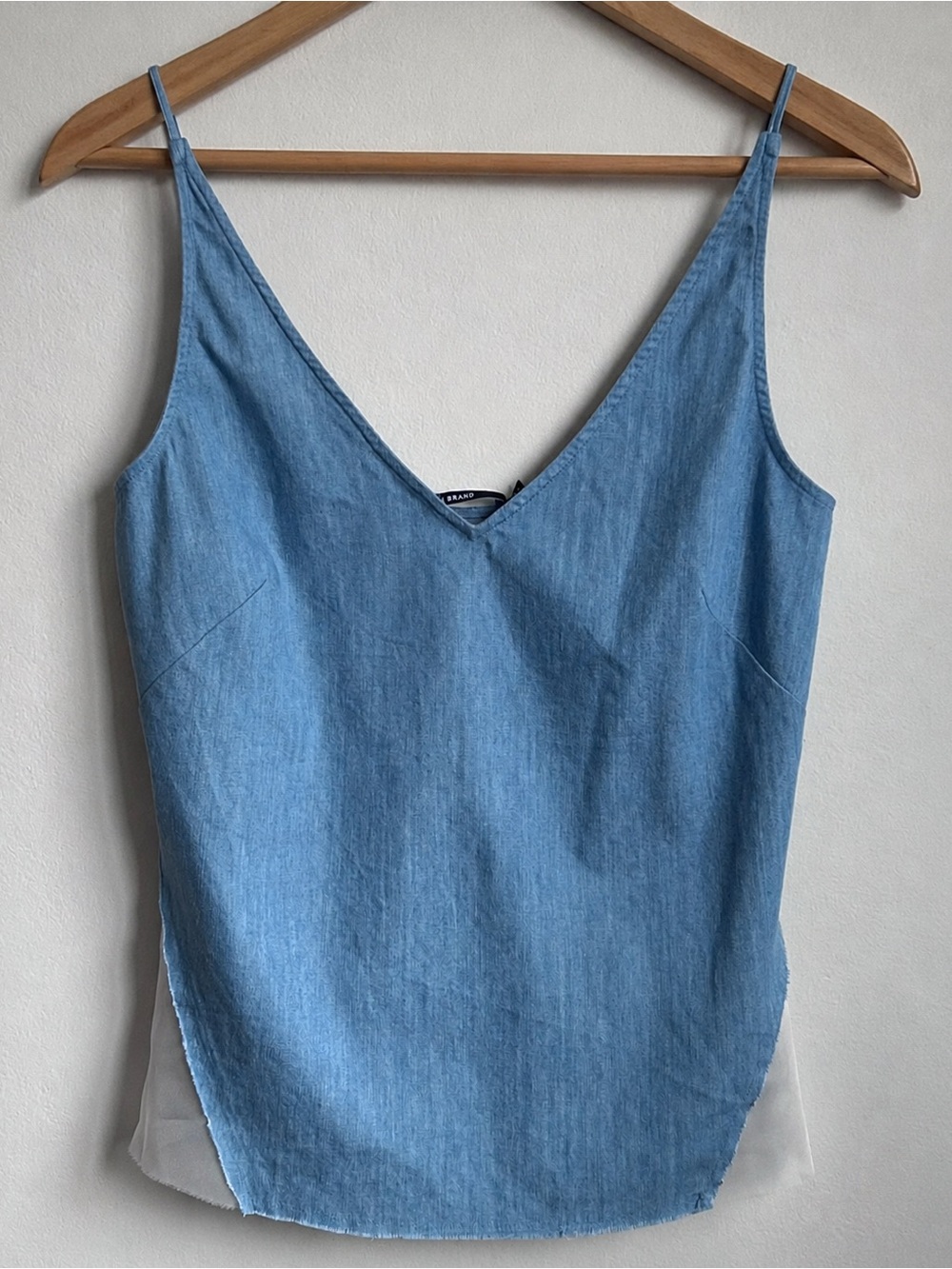 J Brand Light Denim V-Neck Camisole